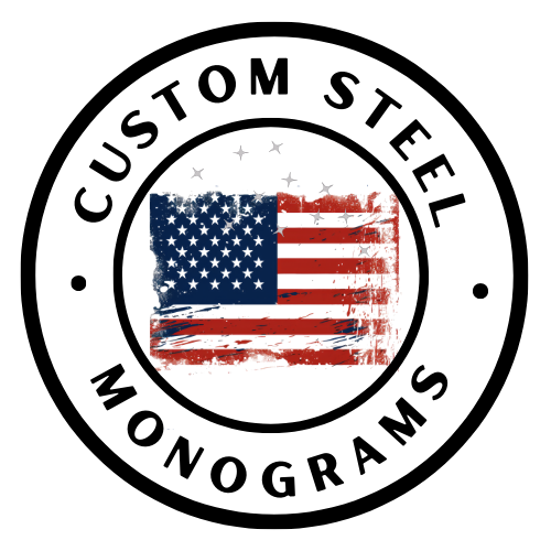 custom steel monograms logo