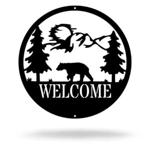 bear welcome sign