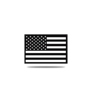 Steel american flag